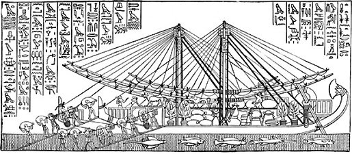 Ancient Egyptian sailing ship